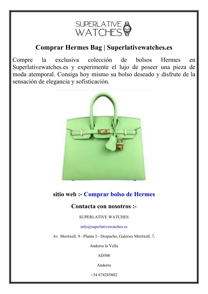 comprar hermes bag superlativewatches es