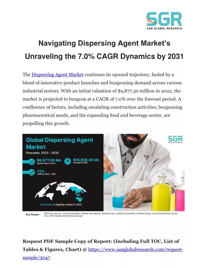 navigating dispersing agent market s