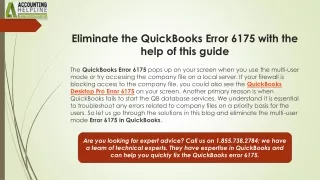 Get Rid of QuickBooks Desktop Pro Error 6175 in Minutes
