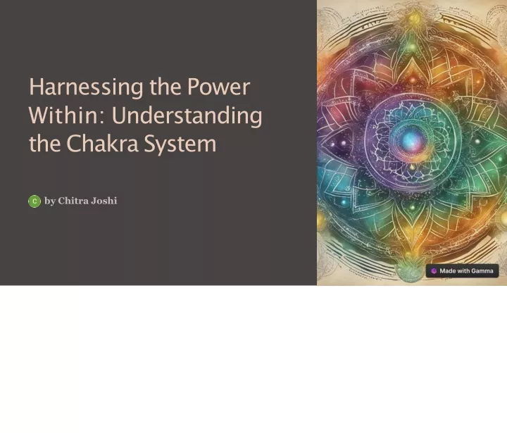 harnessing th e power within understanding