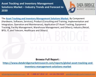 asset tracking and inventory management solutions