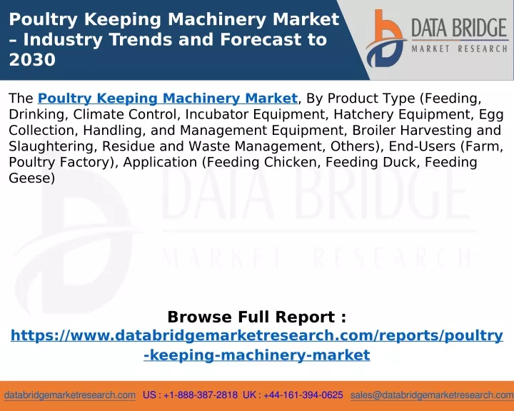 poultry keeping machinery market industry trends