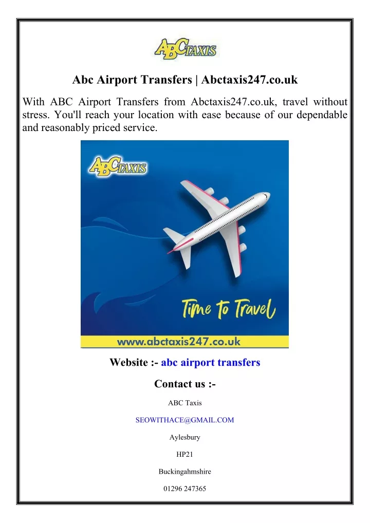abc airport transfers abctaxis247 co uk