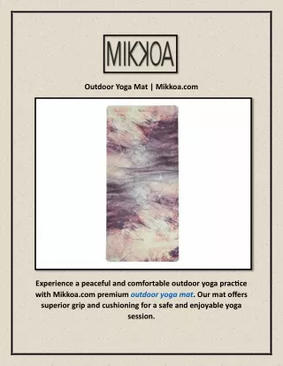 outdoor yoga mat mikkoa com