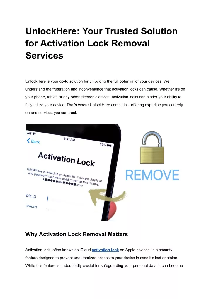 unlockhere your trusted solution for activation