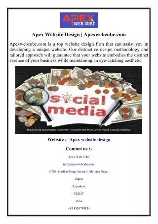 apex website design apexwebcube com