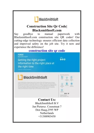 Construction Site Qr Code Blacksmithsoft.com