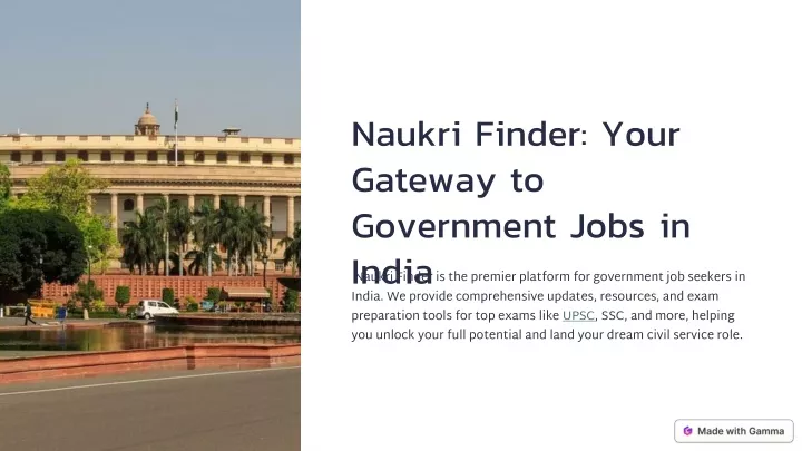 naukri finder your gateway to government jobs