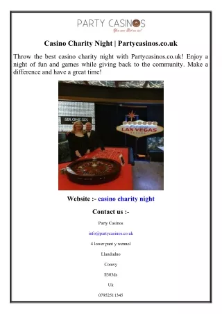 Casino Charity Night  Partycasinos.co.uk