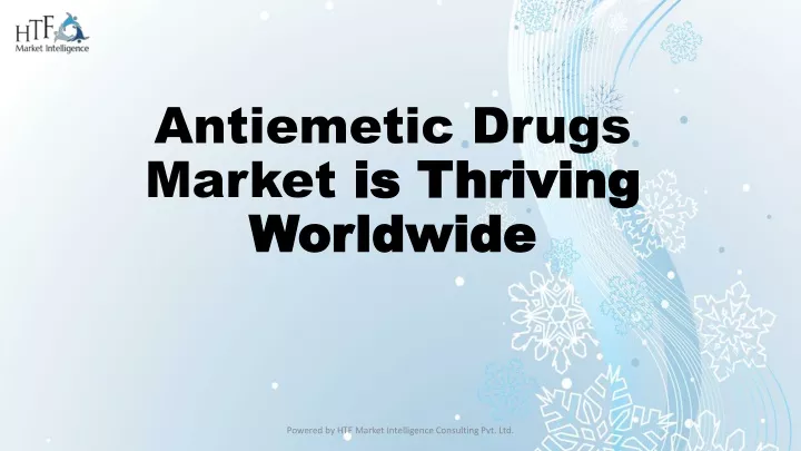 antiemetic drugs market is thriving worldwide