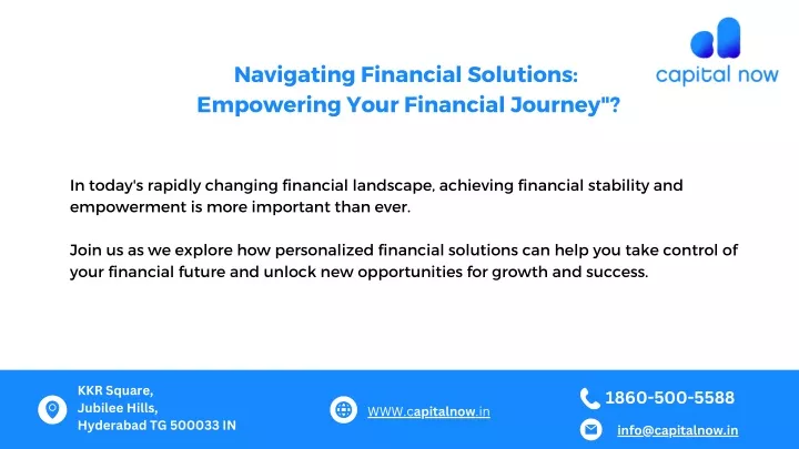 navigating financial solutions empowering your