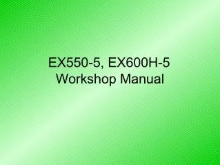 HITACHI EX550-5 EXCAVATOR Service Repair Manual