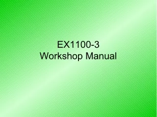 HITACHI EX1100-3 EXCAVATOR Service Repair Manual
