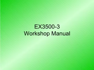 HITACHI EX3500-3 EXCAVATORA Service Repair Manual