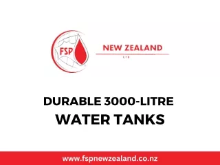 Durable 3000-Litre Water Tanks