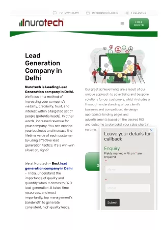 Lead Generation Company in Delhi - Boost Your Sales Today