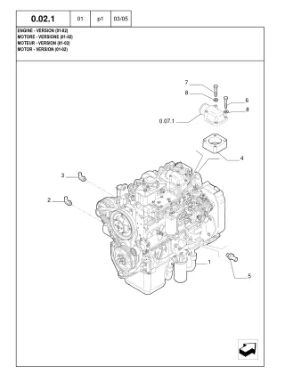 New Holland LM1330 Telescopic Handler Parts Catalogue Manual