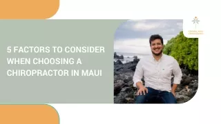 Experience the Power of Chiropractic in Maui