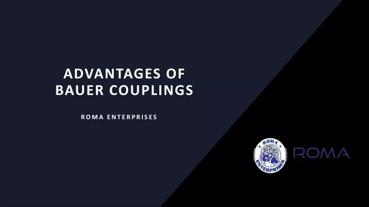 advantages of bauer couplings