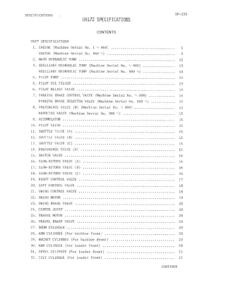 Hitachi UH172 Hydraulic Excavator Service Repair Manual