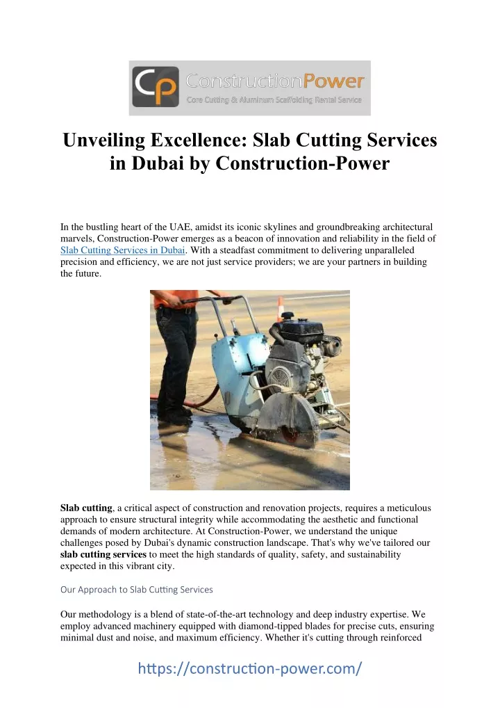 unveiling excellence slab cutting services