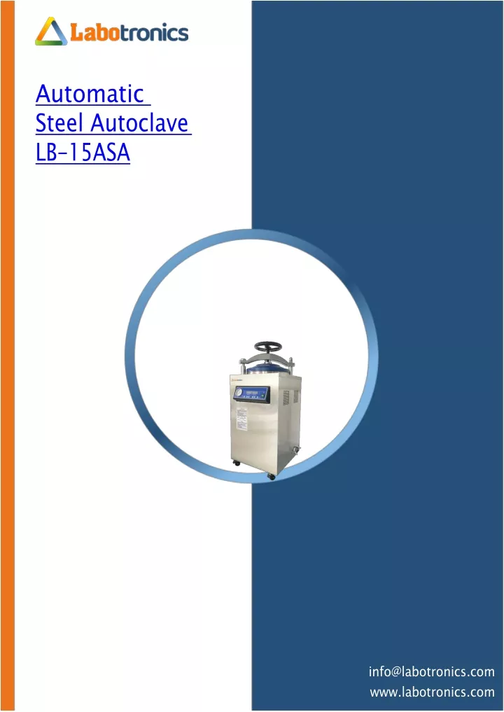 automatic steel autoclave lb 15asa