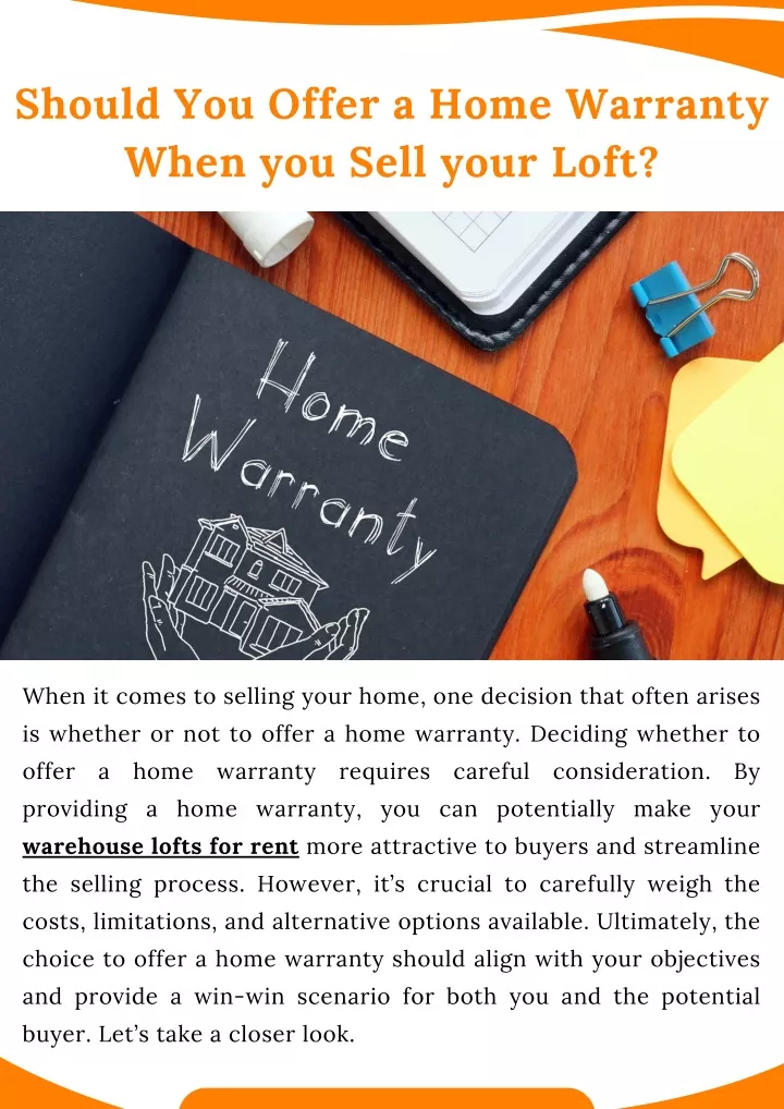 should you offer a home warranty when you sell