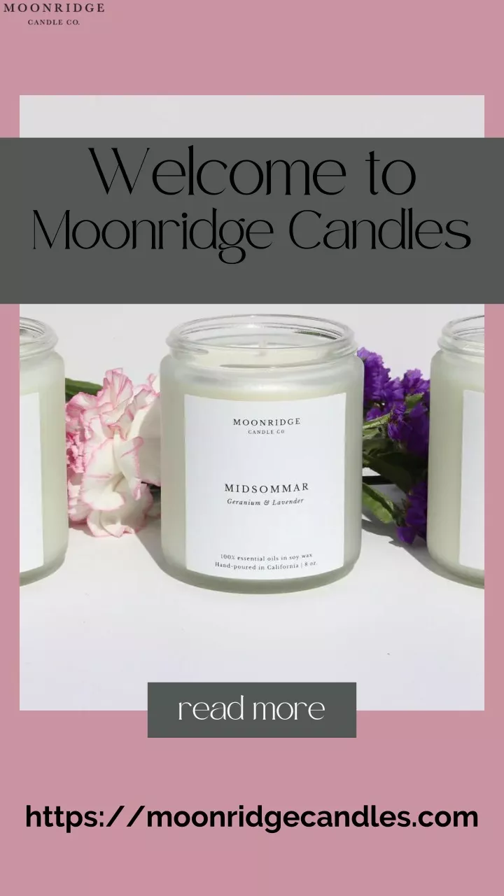 welcome to moonridge candles