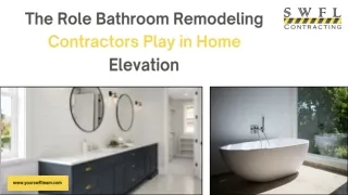 How Bathroom Remodeling Contractors Can Elevate Your Home's Value