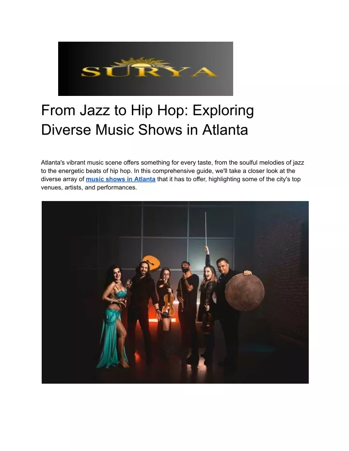 from jazz to hip hop exploring diverse music