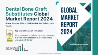 Dental Bone Graft Substitutes Market Growth, Size, Share And Outlook 2024-2033