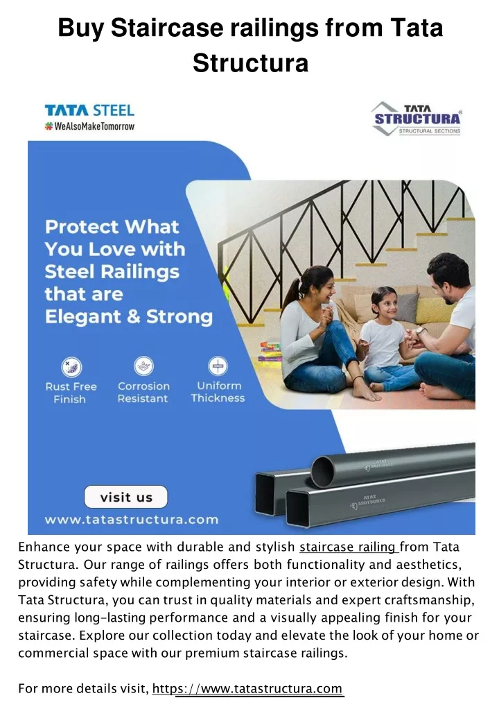 buy staircase railings from tata structura
