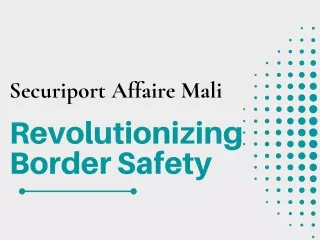 Securiport Affaire Mali - Revolutionizing Border Safety