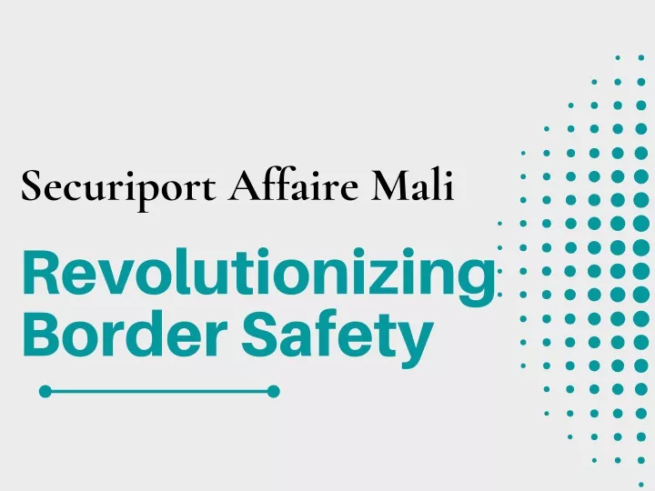 securiport affaire mali revolutionizing border