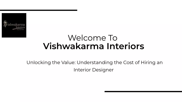 welcome to vishwakarma interiors