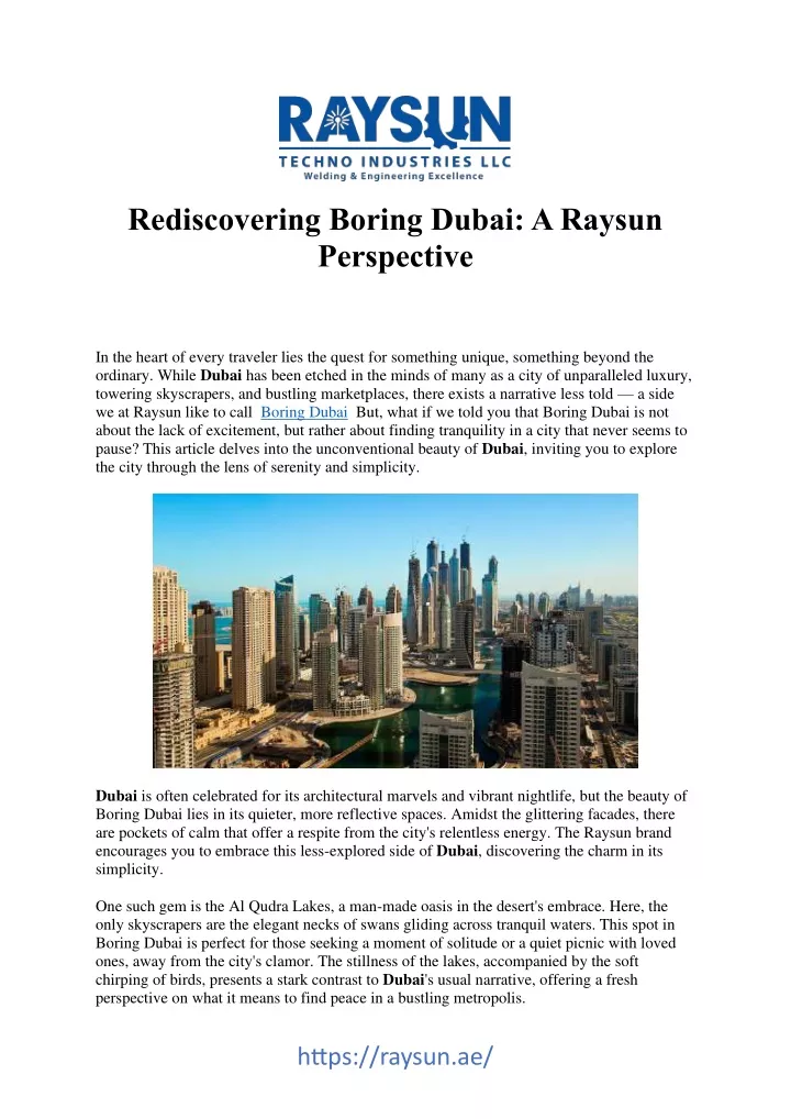 rediscovering boring dubai a raysun perspective