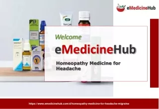 Homeopathy Medicine for Headache
