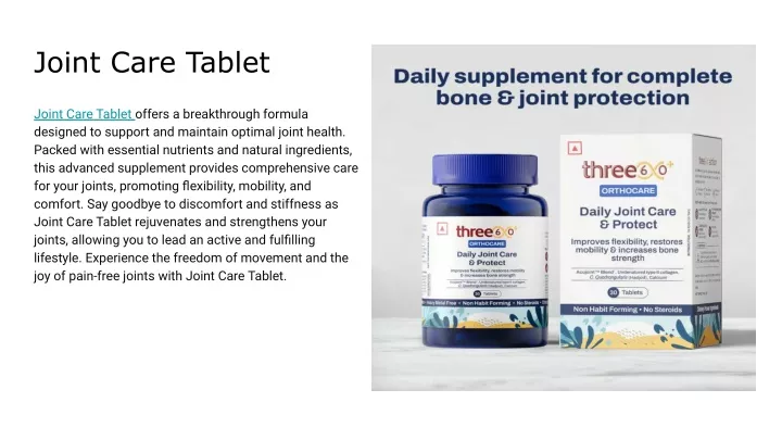 joint care tablet