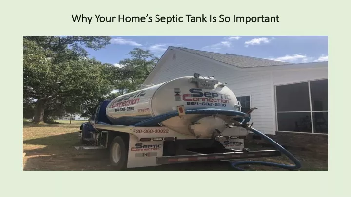 why your home s septic tank is so important