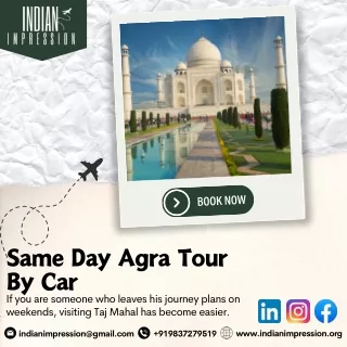 Same Day  Agra Tour By Car