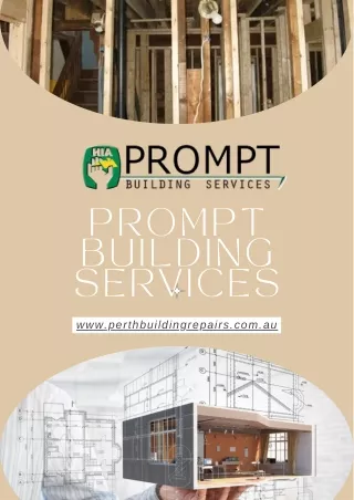 Building Maintenance Services Perth - Prompt Building Services