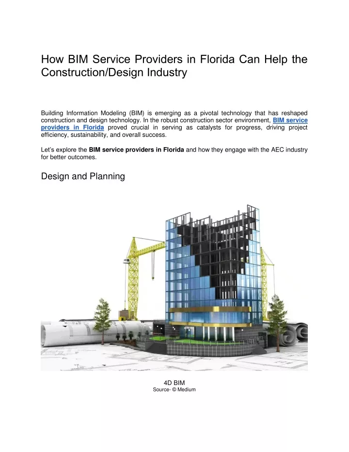 how bim service providers in florida can help
