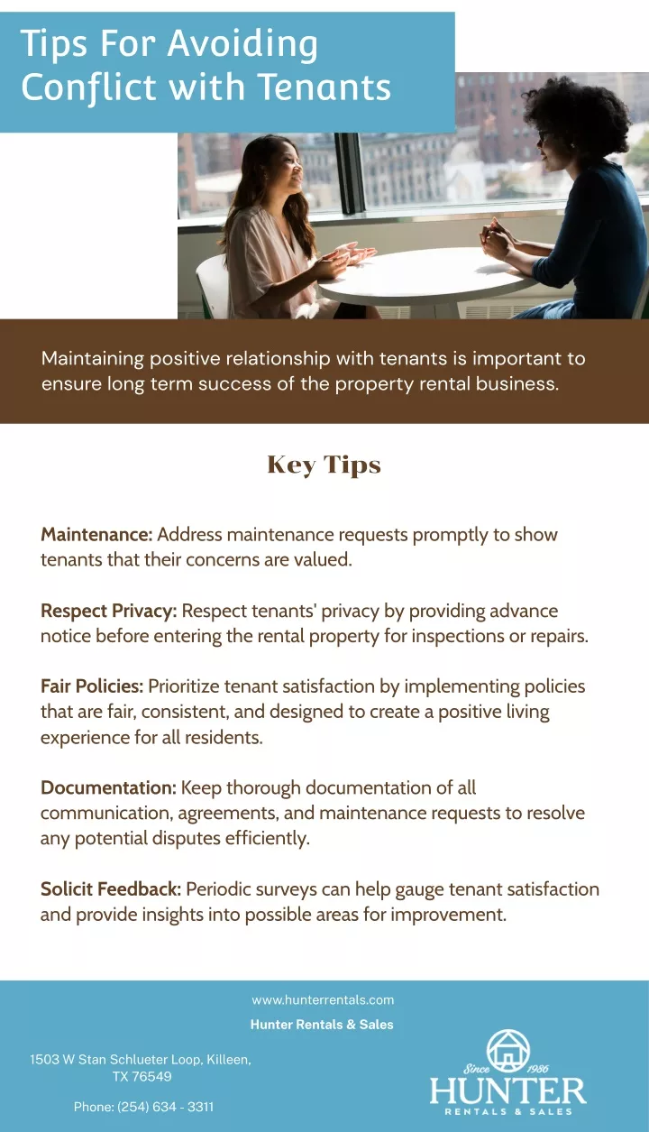 tips for avoiding conflict with tenants