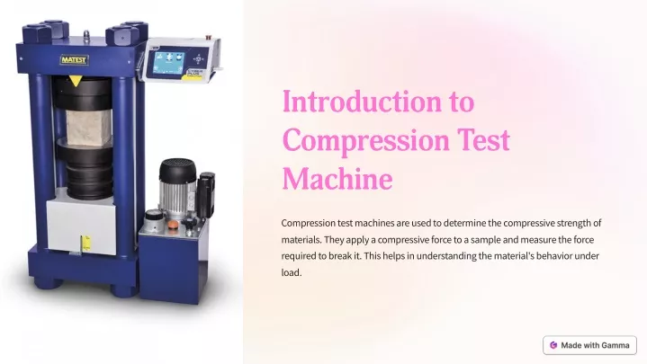 introduction to compression test machine