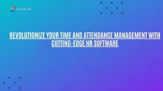 Revolutionize Your Time and Attendance Management with Cutting-Edge HR Software