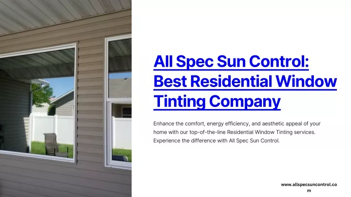 all spec sun control best residential window