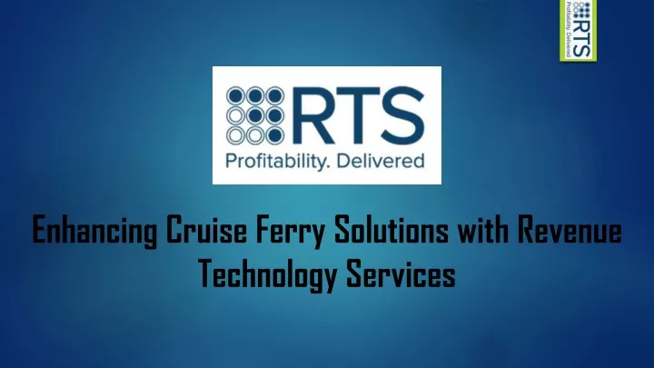 enhancing cruise ferry solutions with revenue
