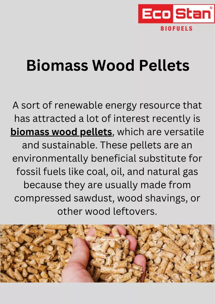 biomass wood pellets