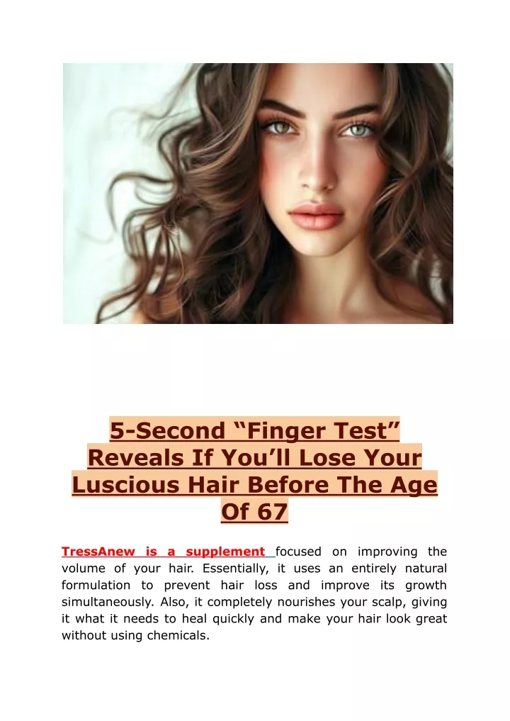 5 second finger test reveals if you ll lose your