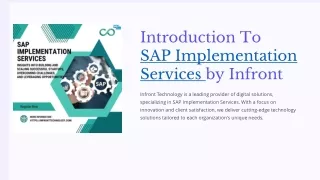 Seamless SAP  Implementation Services